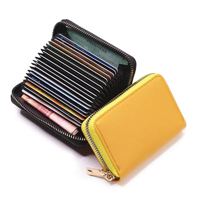 Business Card Holder Wallet Women/men Gray Bank/ID/Credit Card Holder