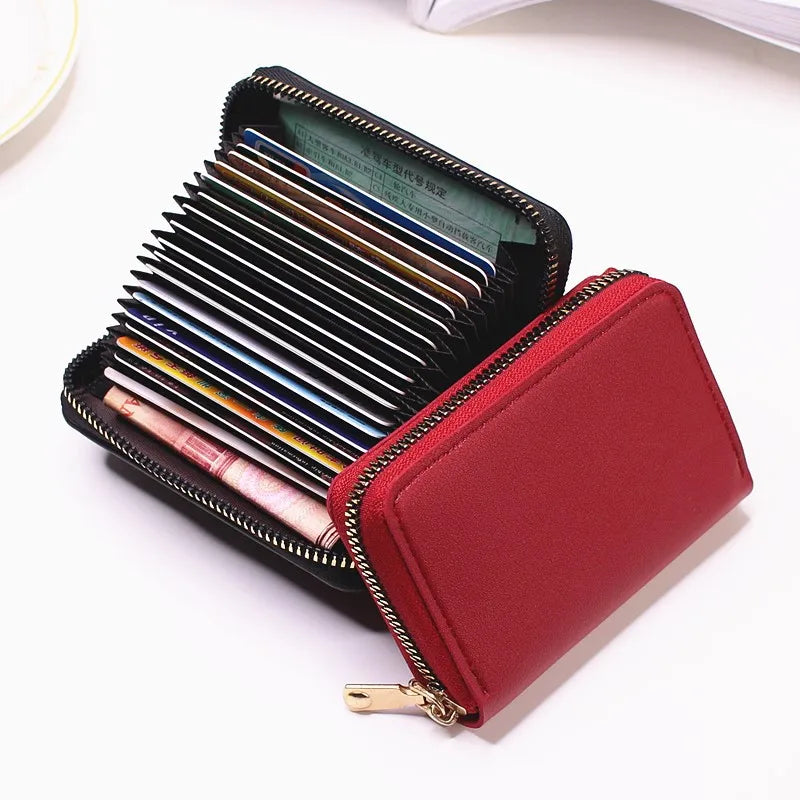 Business Card Holder Wallet Women/men Gray Bank/ID/Credit Card Holder