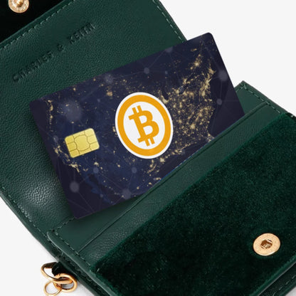 Bitcoin Logo Anime Cartoon Sticker Film Skin for Credit Card Debit