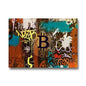Bitcoin Canvas Art Paintings Graffiti Poster and Print