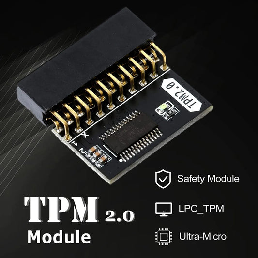 TPM 2.0 Encryption Security Module 20Pin TPM2.0 Module PCB Material