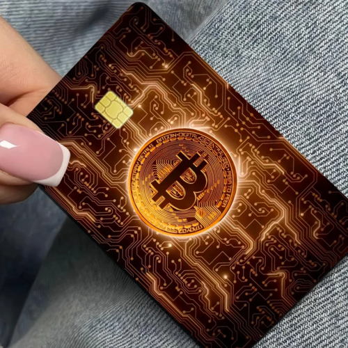 Bitcoin Cartoon Fashion Matte Gold Silver Black Matte Film Skin
