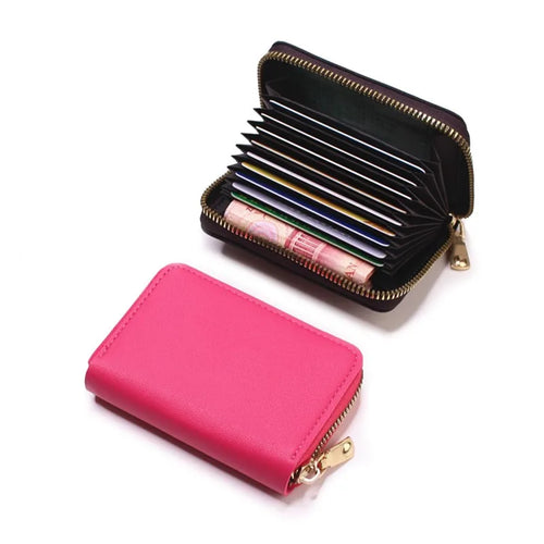 Business Card Holder Wallet Women/men Gray Bank/ID/Credit Card Holder