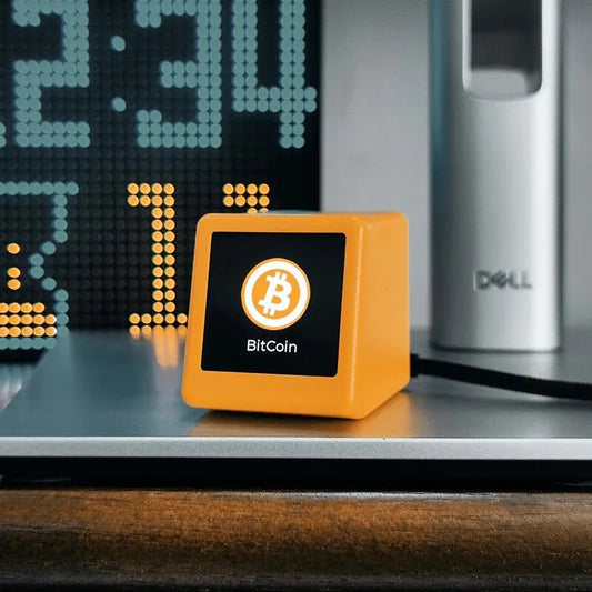 Bitcoin Price Display Ticker with Smart Weather Clock, Support