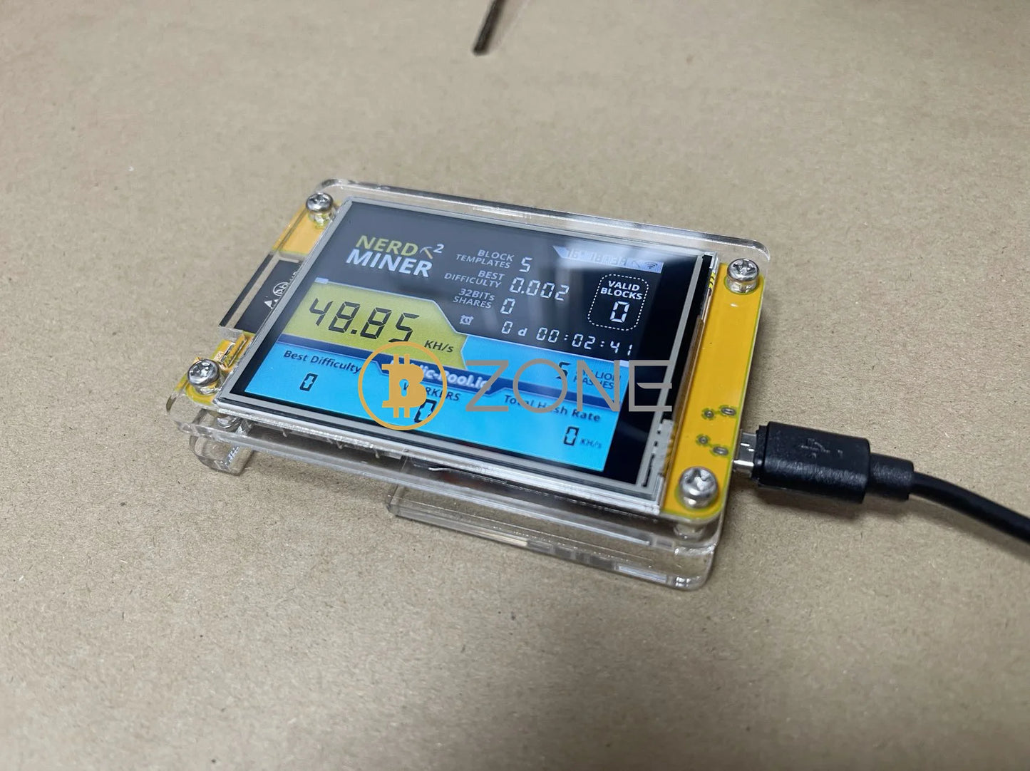 NerdMiner V2 2.8 Inch Display BTC Solo Lottery Nerd Miner Crypto