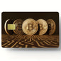 Bitcoin Pattern Stickers 4pcs PVC Credit Card Skin Stickers Removable
