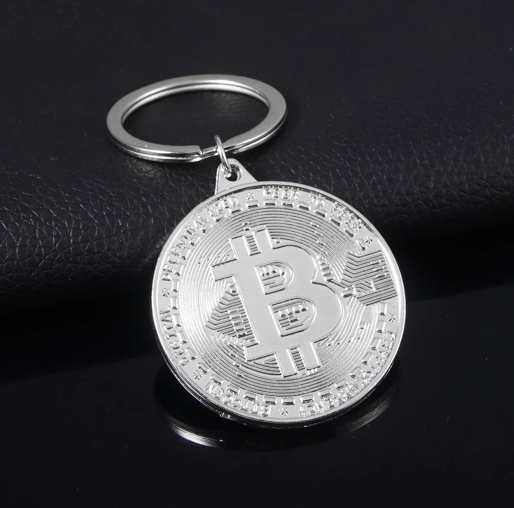 2025 Newest Bitcoin Keychain Music Band Keyring Pendant Women And Men