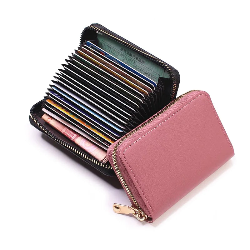 Business Card Holder Wallet Women/men Gray Bank/ID/Credit Card Holder