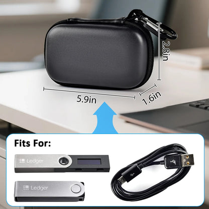 Storage Bag Compatible with Ledger Nano X/S/S Plus for Cryptocurrency