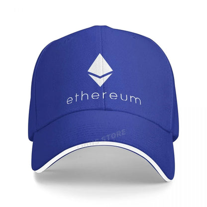 Ethereum Cryptocurrency Baseball Caps Women Men Adjustable Fashion