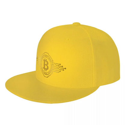 Bitcoin Crypto Currency Traders Gold Coin Baseball Cap Panama Hat