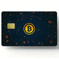 Bitcoin Pattern Stickers 4pcs PVC Credit Card Skin Stickers Removable
