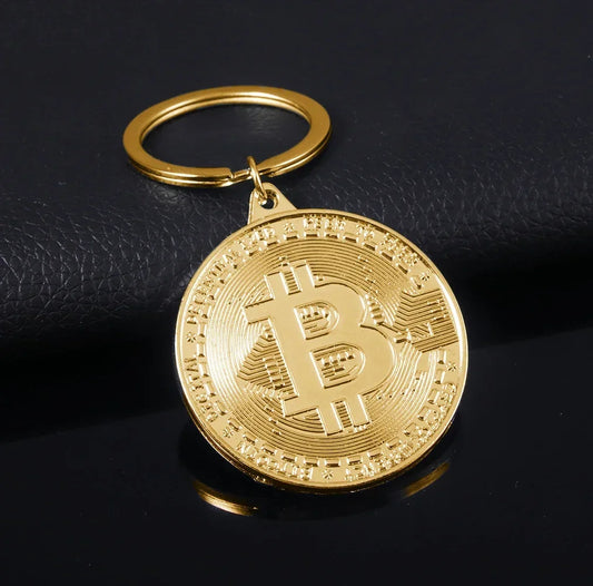 2023 Newest Bitcoin Keychain Music Band Keyring Pendant Women and Men