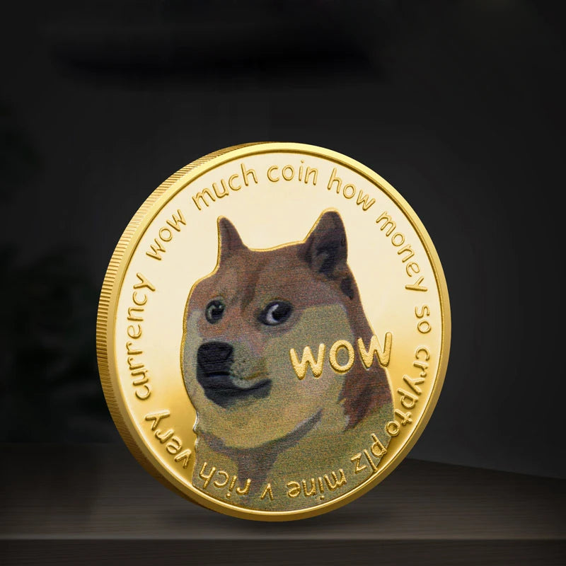Bitcoin BTC SHIB DOGE XRP Souvenir Coin Physical Metal Crypto Currency