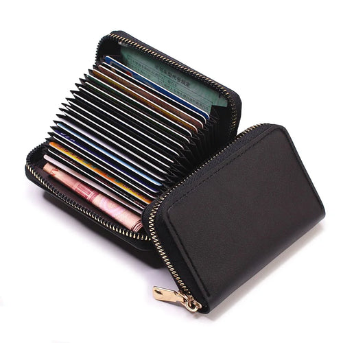 Business Card Holder Wallet Women/men Gray Bank/ID/Credit Card Holder