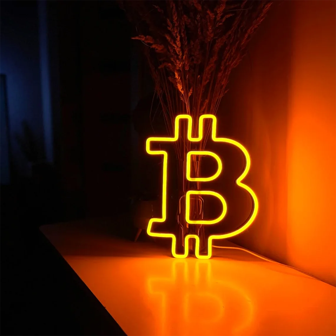 Bitcoin Neon Sign Bitcoin Trading Neon Sign Trading Wall Decor Crypto