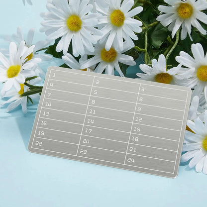 An aluminum alloy cryptocurrency codebook and a metal marker pen