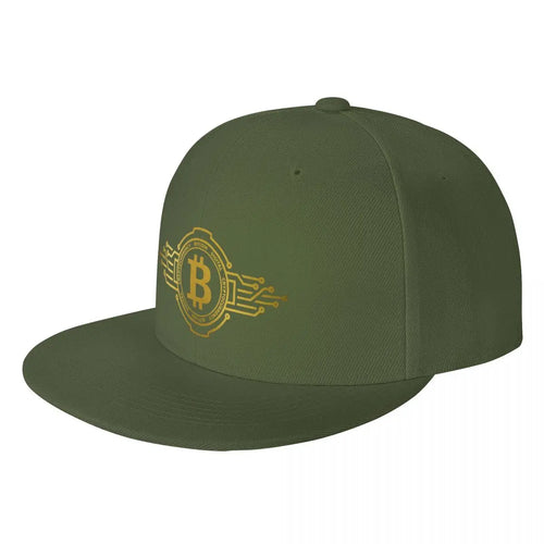 Bitcoin Crypto Currency Traders Gold Coin Baseball Cap Panama Hat