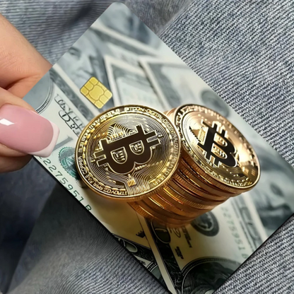 Bitcoin Cartoon Fashion Matte Gold Silver Black Matte Film Skin