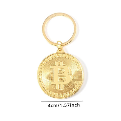 Newest Bitcoin Keychain Currency B Accessories Fashionable Cool