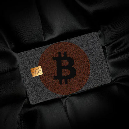 Bitcoin Pattern Stickers 4pcs PVC Credit Card Skin Stickers Removable