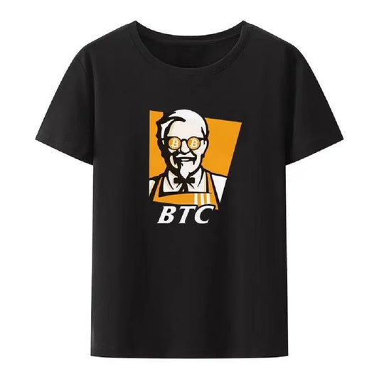 Funny Bitcoin Tshirt For Men Short Sleeve BTC Original Recipe