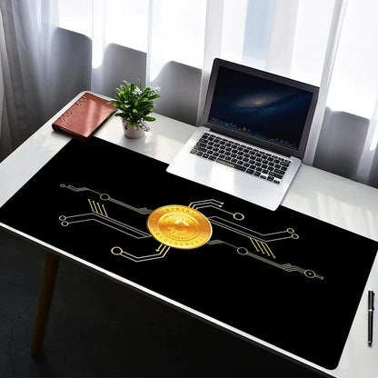Mouse Pad Gaming Carpet Anime Keyboard Pads Rug PC Mousepad B-Bitcoin