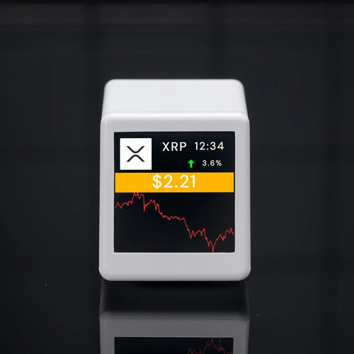 Smart desktop clock displaying Bitcoin prices, supporting mainstream