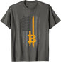 BTC Bitcoin American Flag Crypto Revolution Buy The Dip T-Shirt