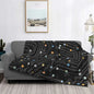 3d Printed Blanket Soft Cozy Warm BTC Cryptocurrency Home Bedroom Sofa