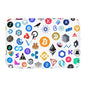 Custom Ripple XRP Front Door Mat Anti-Slip Indoor Absorbent Bitcoin