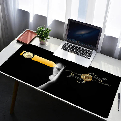 Mouse Pad Gaming Carpet Anime Keyboard Pads Rug PC Mousepad B-Bitcoin
