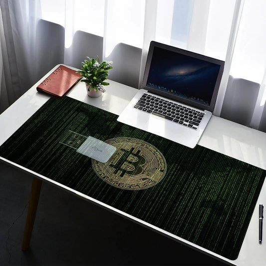 Mouse Pad Gaming Carpet Anime Keyboard Pads Rug PC Mousepad B-Bitcoin