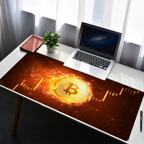 Mouse Pad Gaming Carpet Anime Keyboard Pads Rug PC Mousepad B-Bitcoin
