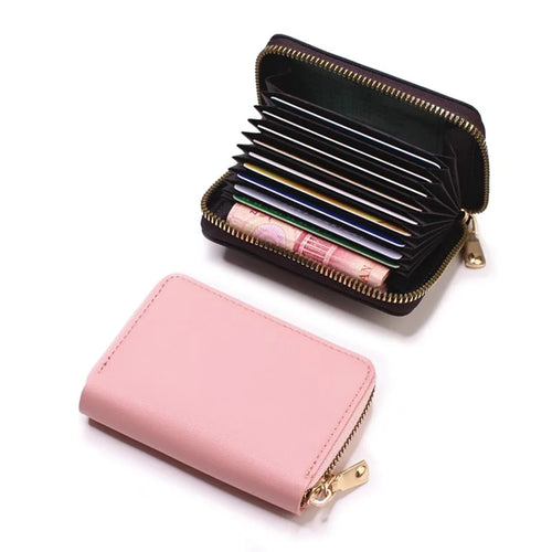Business Card Holder Wallet Women/men Gray Bank/ID/Credit Card Holder