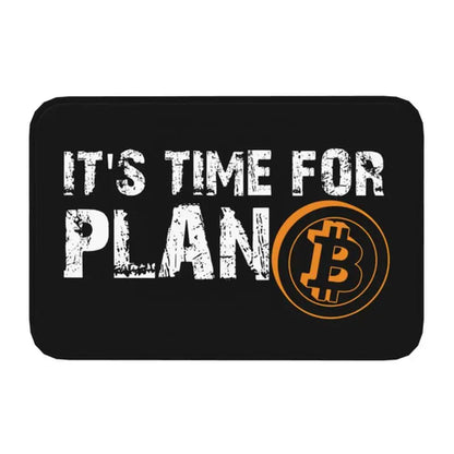 Custom Ripple XRP Front Door Mat Anti-Slip Indoor Absorbent Bitcoin
