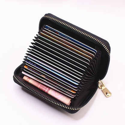 Business Card Holder Wallet Women/ Black/pink/blue/red Bank/ID/ Card