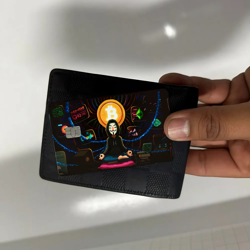 Bitcoin 100% Hot Sale Amine Credit Debit Bank Card Bus Card Film Skin