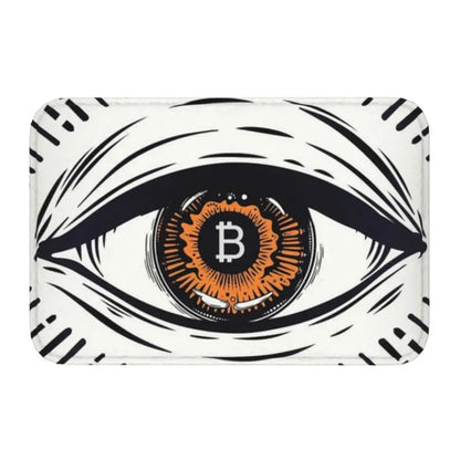 Custom Ripple XRP Front Door Mat Anti-Slip Indoor Absorbent Bitcoin