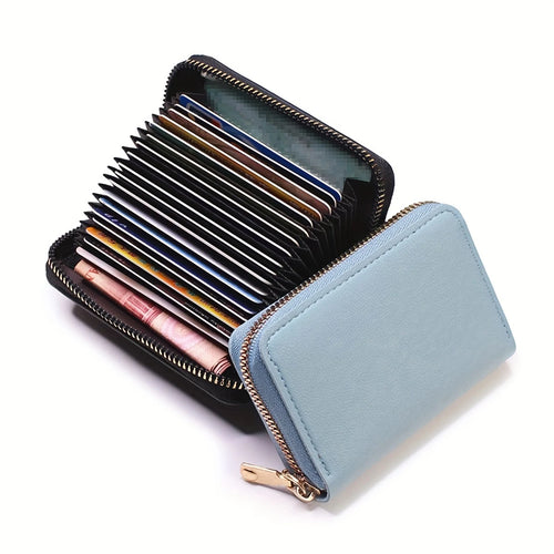 Business Card Holder Wallet Women/ Black/pink/blue/red Bank/ID/ Card