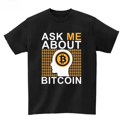 2025 Musk Currency Evolution with Bitcoin BTC Printed Short Sleeve