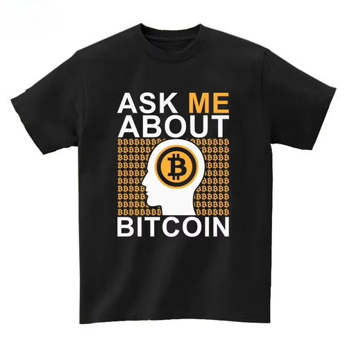 2025 Musk Currency Evolution with Bitcoin BTC Printed Short Sleeve