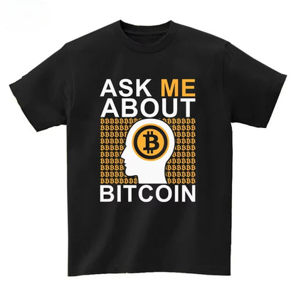 2025 Musk Currency Evolution with Bitcoin BTC Printed Short Sleeve
