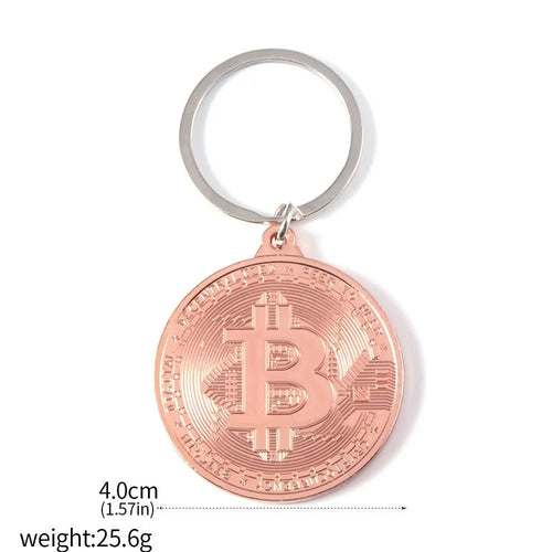 2025 Newest Bitcoin Keychain Music Band Keyring Pendant Women And Men