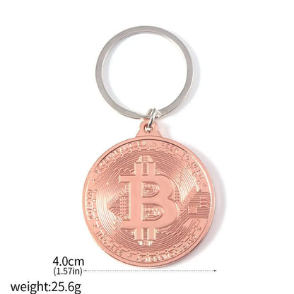 2025 Newest Bitcoin Keychain Music Band Keyring Pendant Women And Men