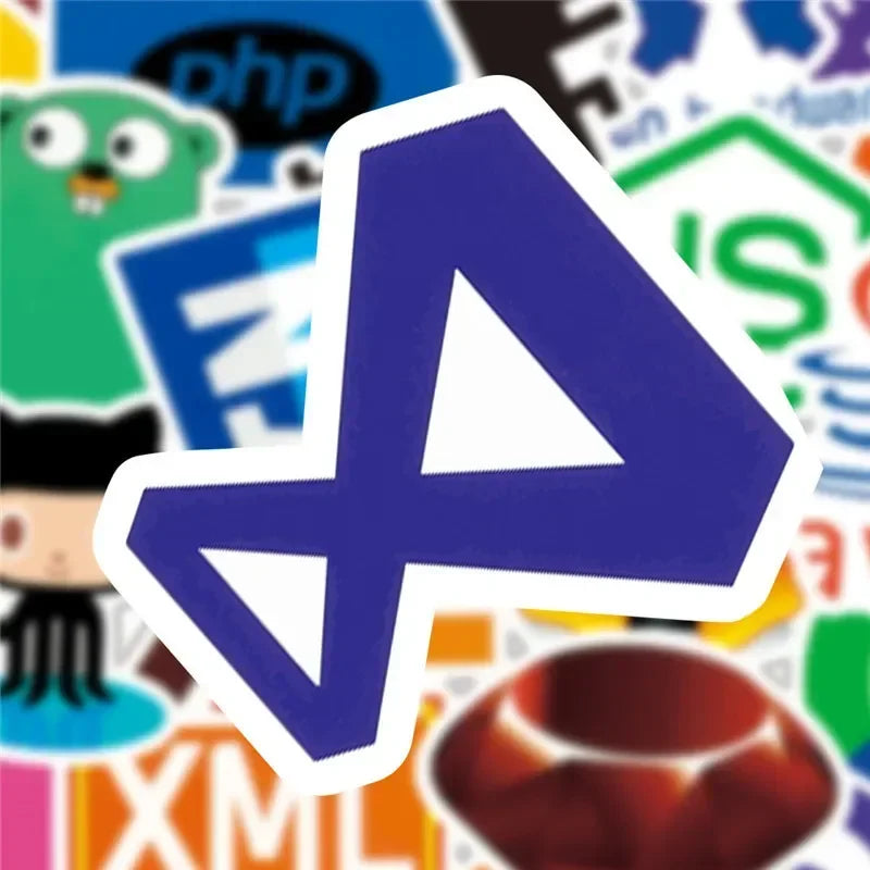 50pcs Cool Internet Programming Stickers Java php Docker Geek Html