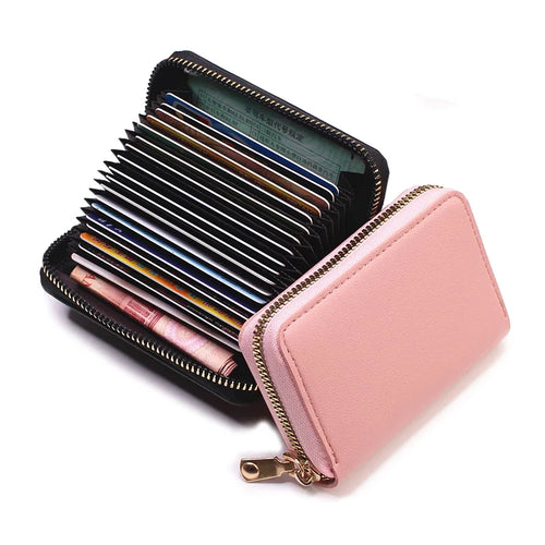 Business Card Holder Wallet Women/men Gray Bank/ID/Credit Card Holder