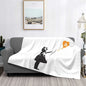 3d Printed Blanket Soft Cozy Warm BTC Cryptocurrency Home Bedroom Sofa