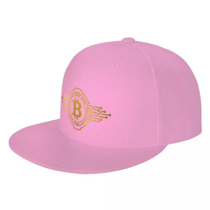 Bitcoin Crypto Currency Traders Gold Coin Baseball Cap Panama Hat