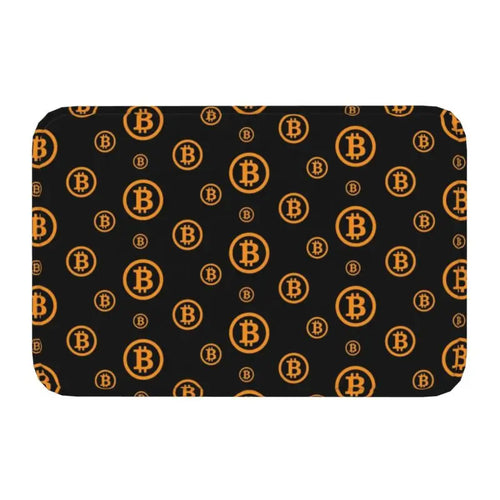 Custom Ripple XRP Front Door Mat Anti-Slip Indoor Absorbent Bitcoin
